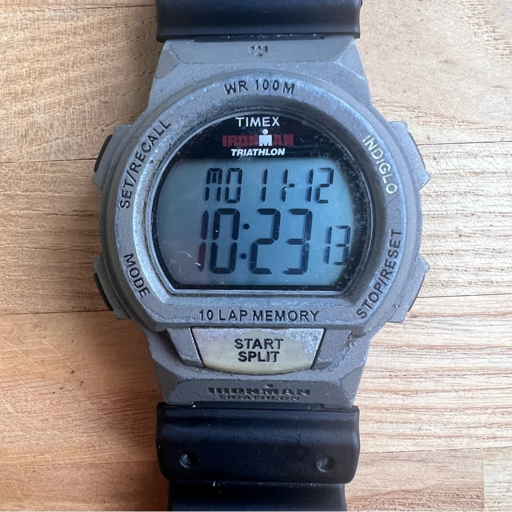 Vintage Timex Ironman triathlon digital sports watch NEW BATTERY